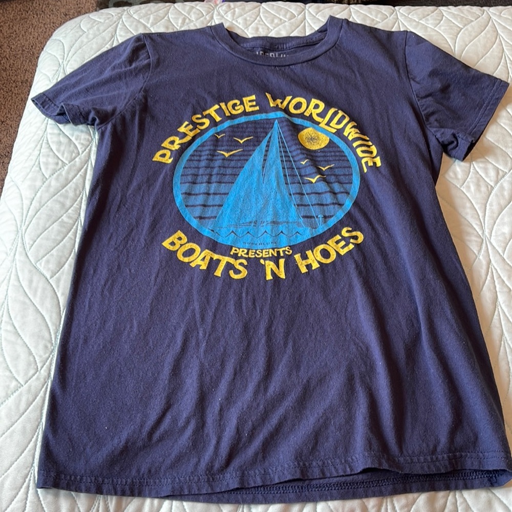 Prestige Worldwide Boats 'N' Hoes Graphic Tee - Navy